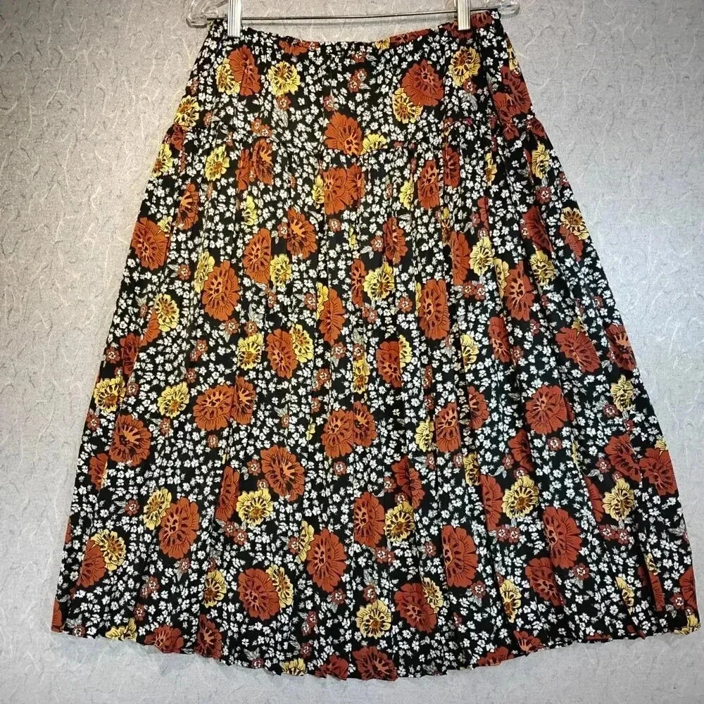 Joe Fresh NWOT Women's 2 Piece Long Cut Out Sleeve V Neck Blouse & Maxi Skirt XL - Picture 9 of 16